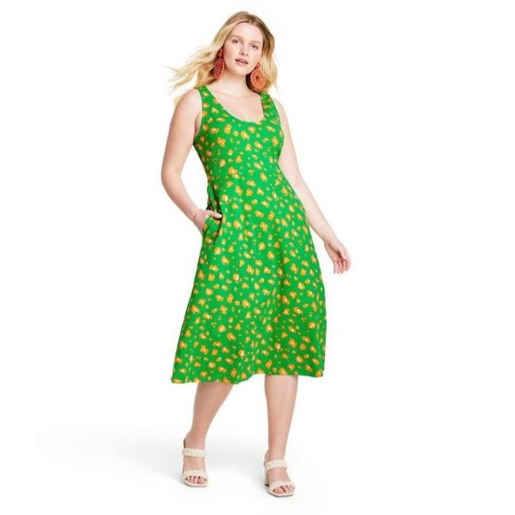 NWT Size S Tabitha Brown Leopard Print Knit Midi Dress - Picture 2 of 3